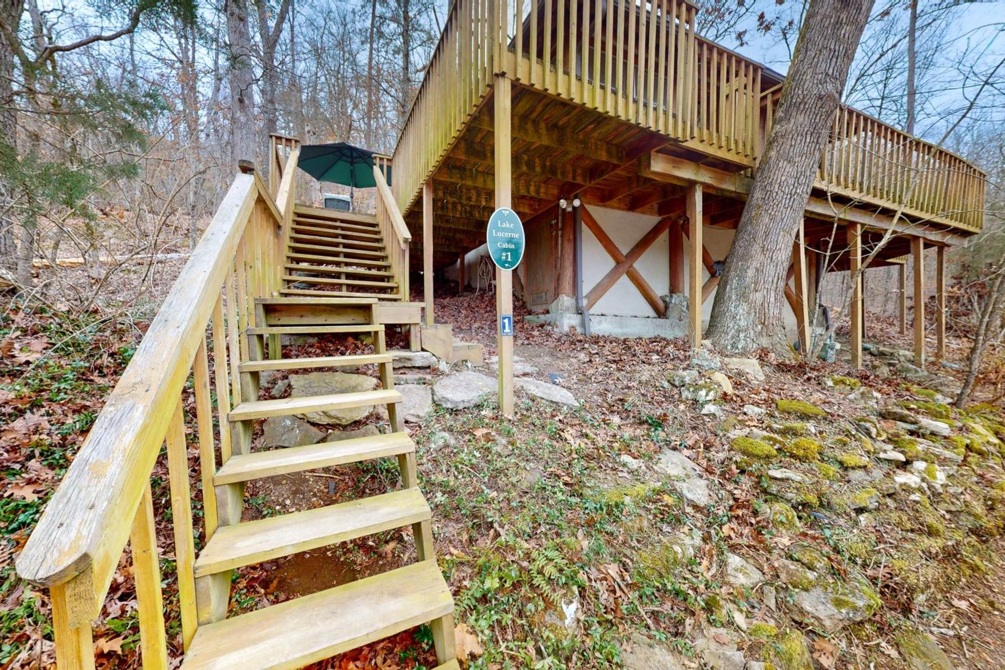 Lake Lucerne - Treehouse Cabin #01 Eureka Springs Bagian luar foto